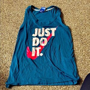 Teal 'Just Do It' Tank Top